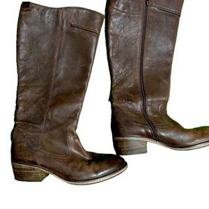 Seychelles leather knee high riding brown boots SZ 10